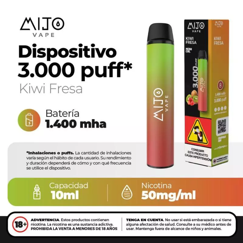 KIWI FRESA (3.000 PUFFS)