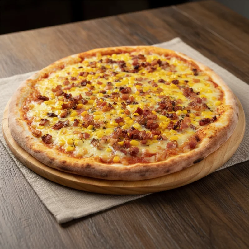 Pizza Bacon com Milho