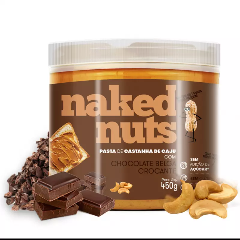 CAST. DE CAJU COM CHOCOLATE BELGA CROC (150G)