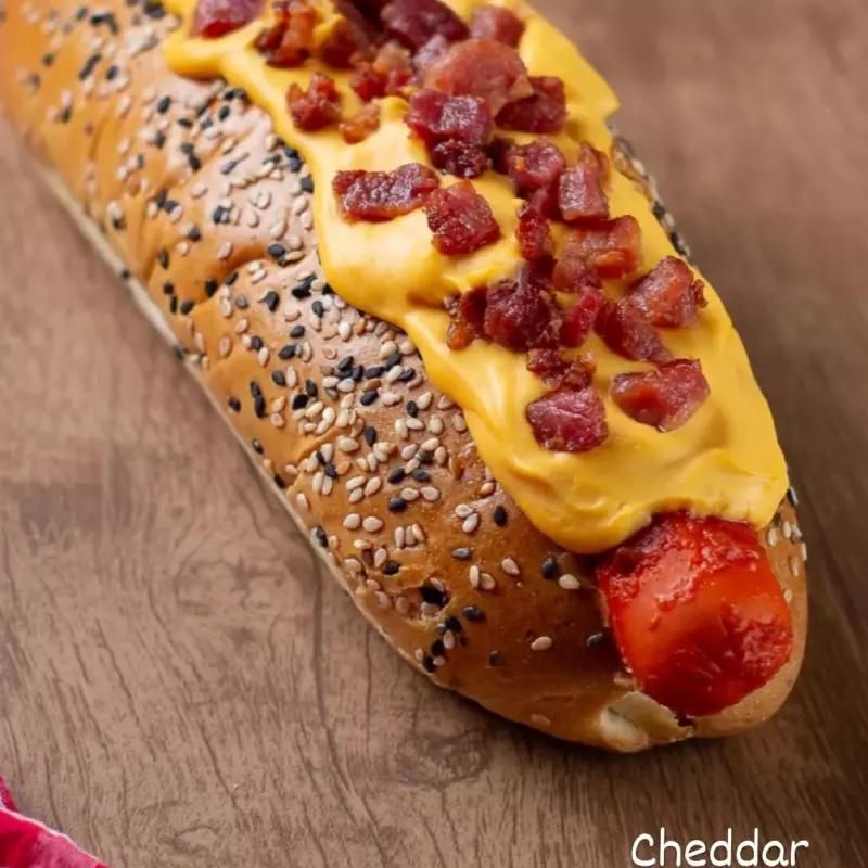 Hot Dog Cheddar Bacon