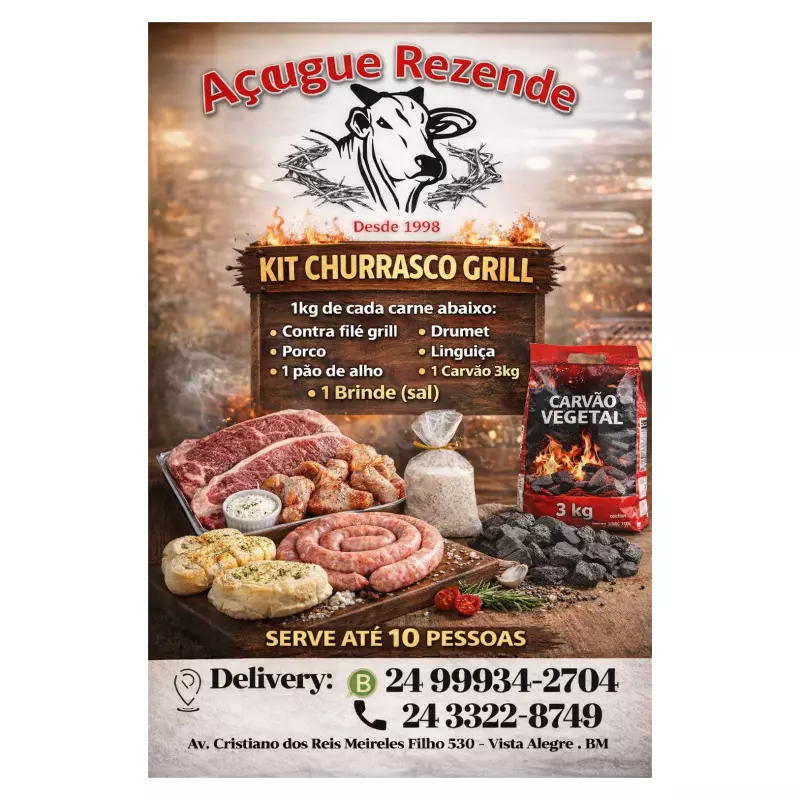 KIT CHURRASCO GRILL