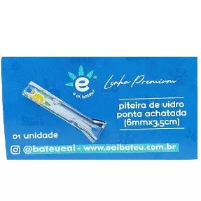 Piteira Vidro Eai Bateu PA 3,5cm