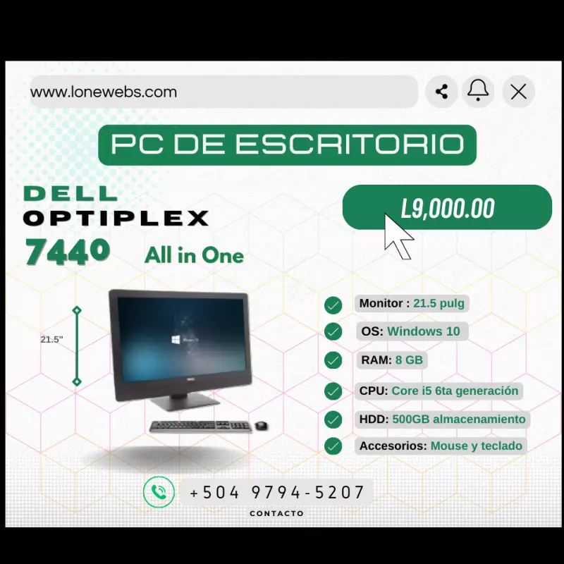 Dell Optiplex 7440 all in One