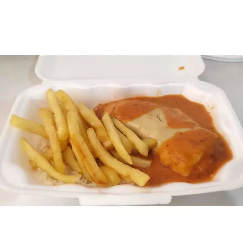 Parmegiana Arroz Batata frita