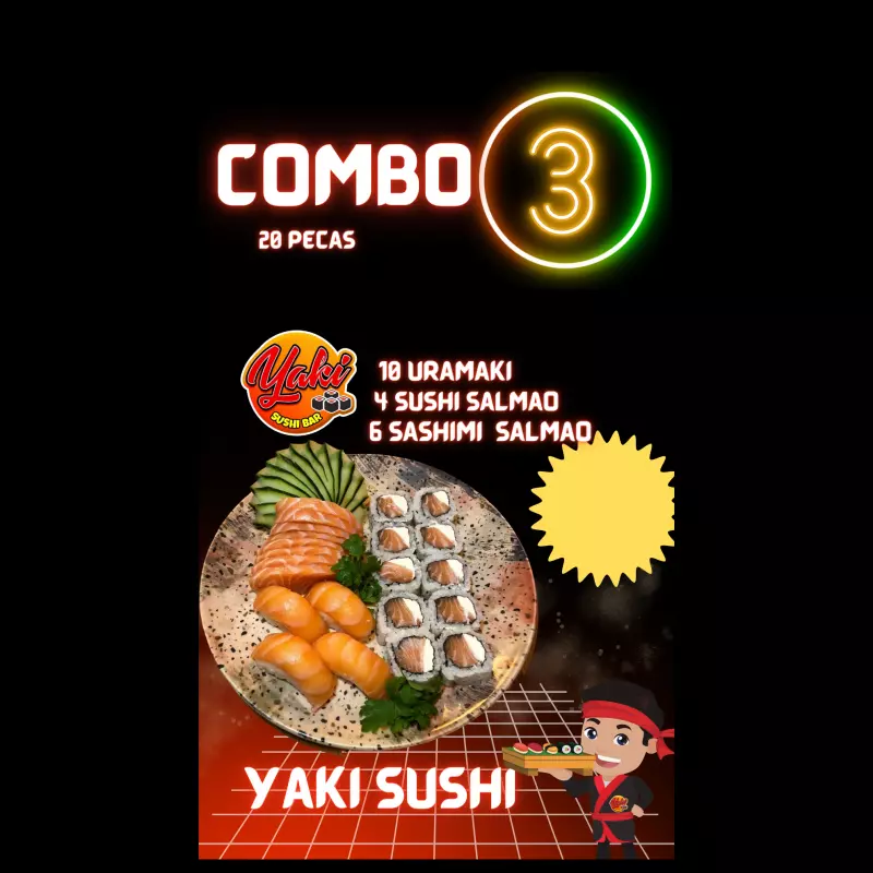 Combo  (3)  20 peças