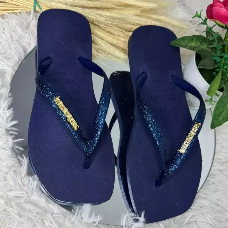 Fem glitter azul marinho