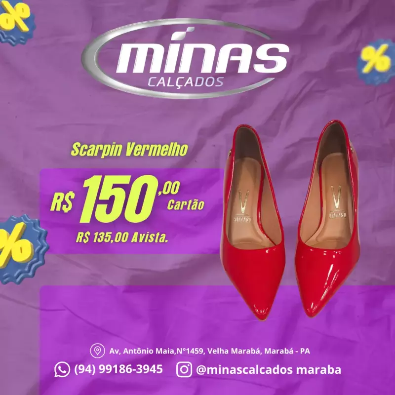 Scarpin Vermelho RF:1456100