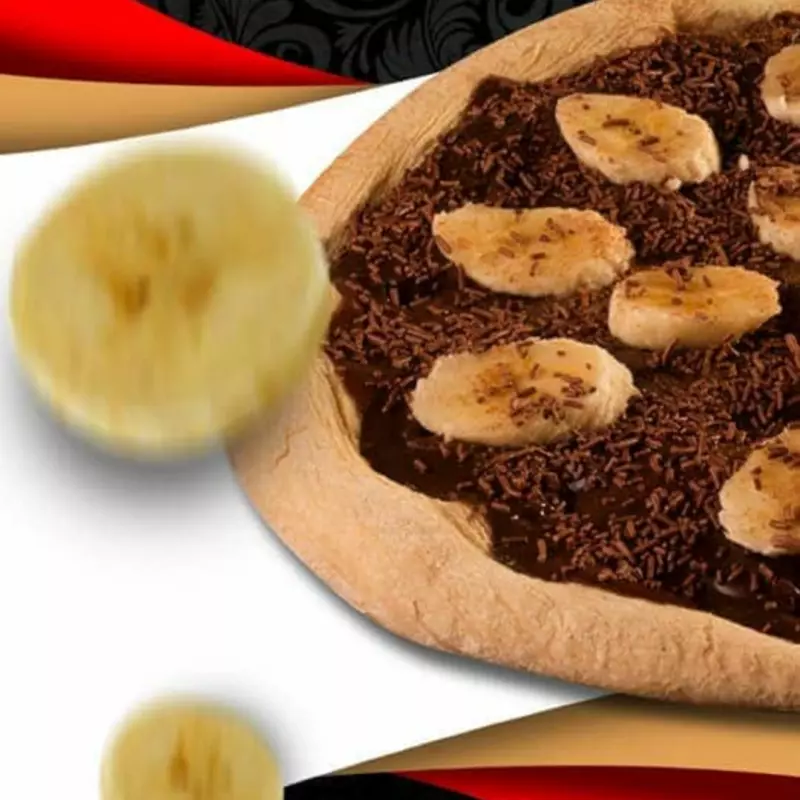 BANANA COM CHOCOLATE. (P)