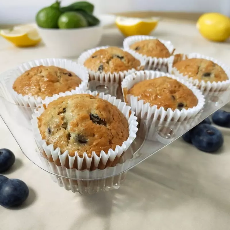 Muffins de arándanos y limón🍋🫐