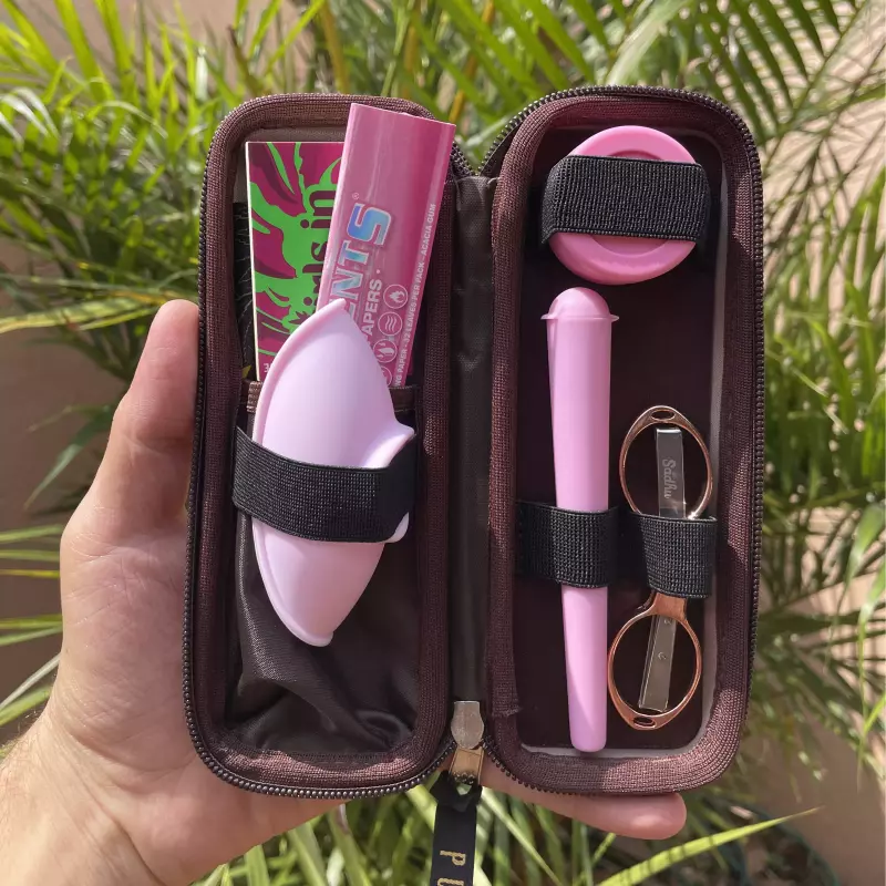 Kit puff slim rosinha