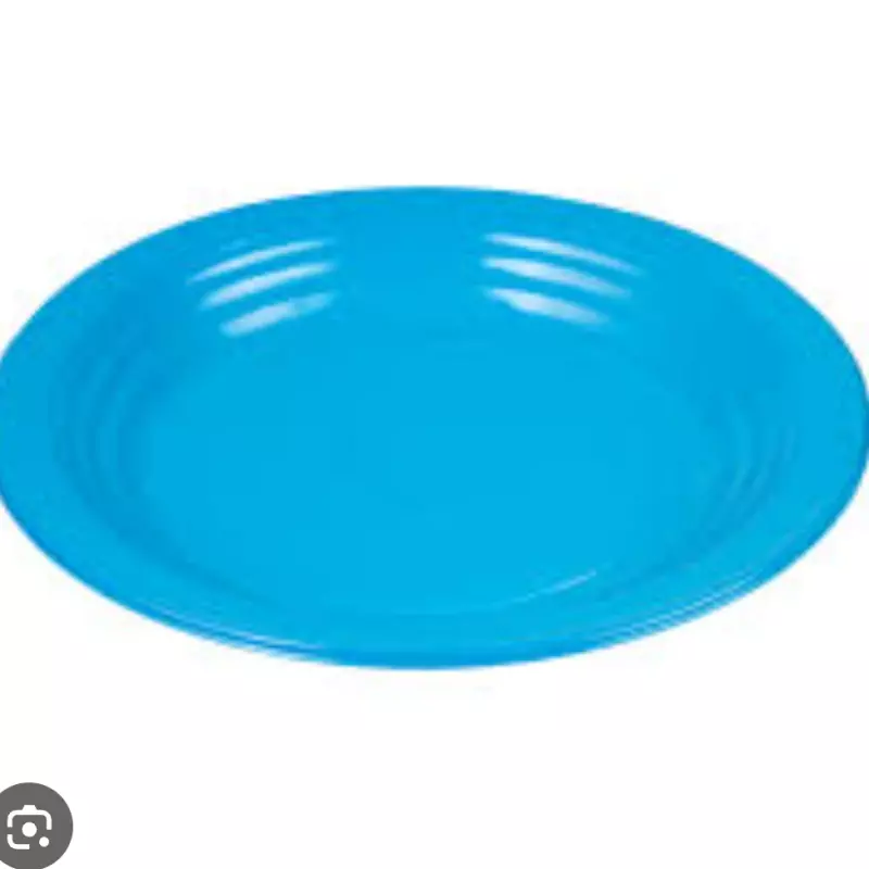 Pratos descartáveis azul