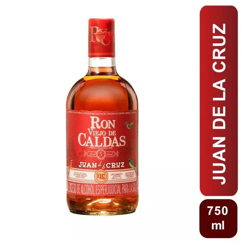 Botella Ron Viejo De Caldas 5 años
