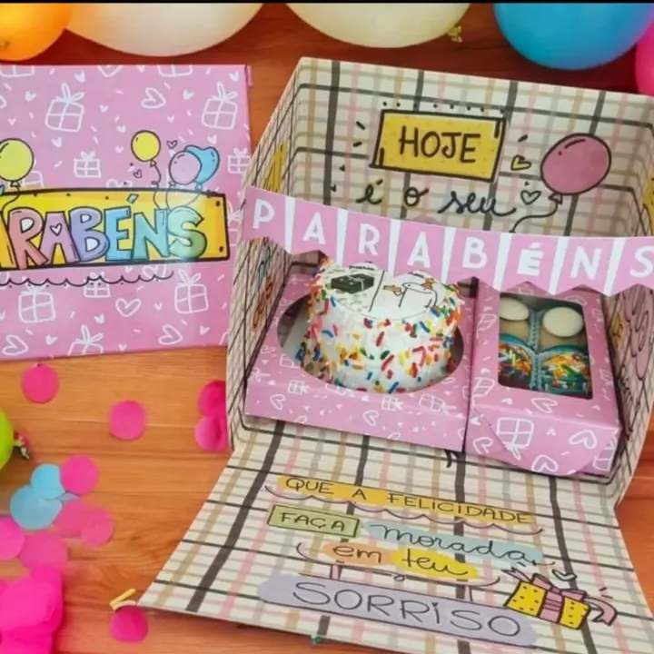 CAIXA CENÁRIO PARABÉNS