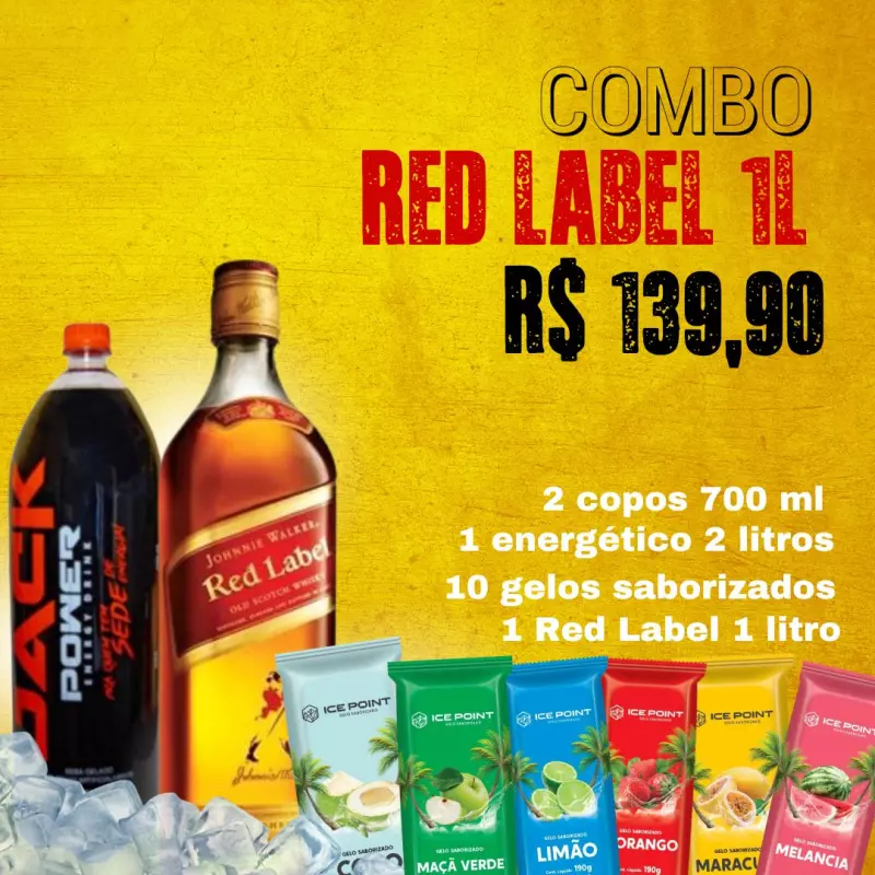 Combo  - Whisky Red Label 1L
