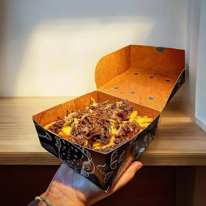 Batata frita com cheddar e bacon