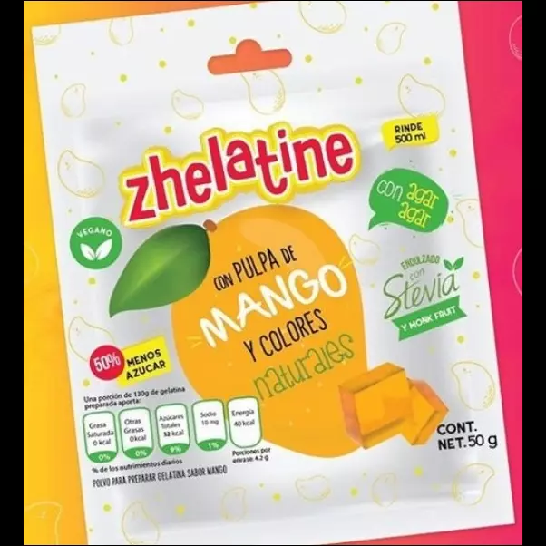 Gelatina de mango