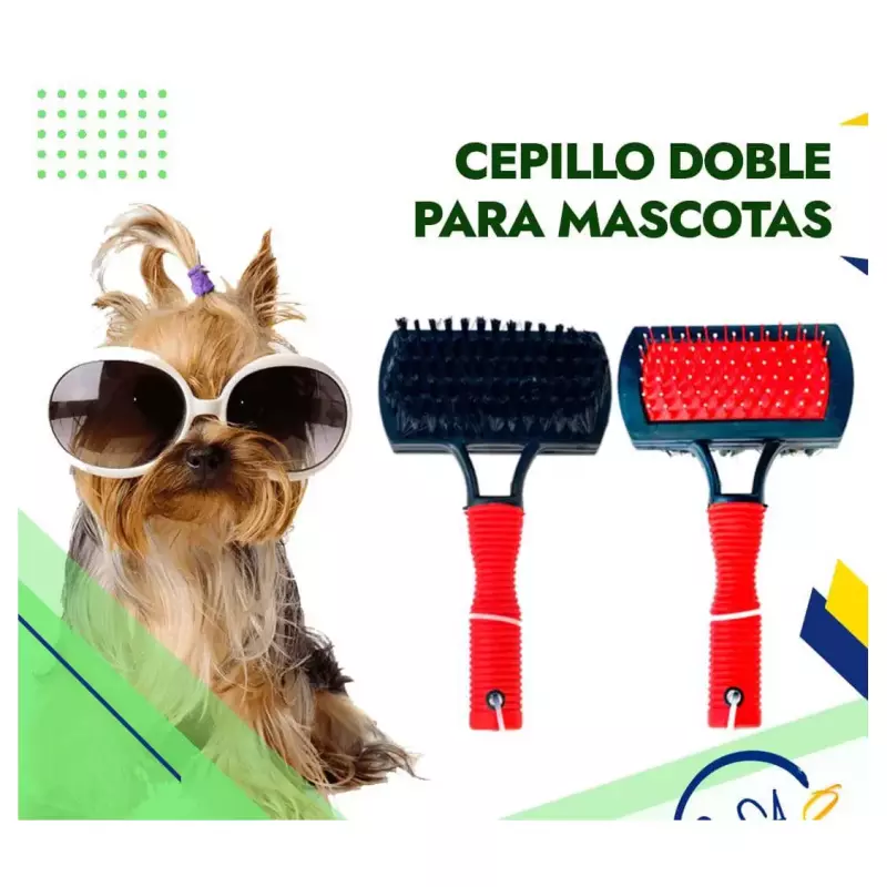 CEPILLO DOBLE PARA MASCOTAS