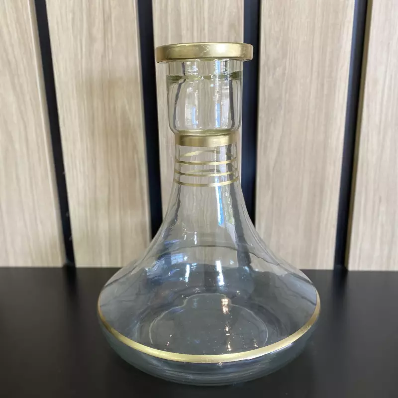 JARRO MÉDIO TRANSPARENTE C/ DOURADO