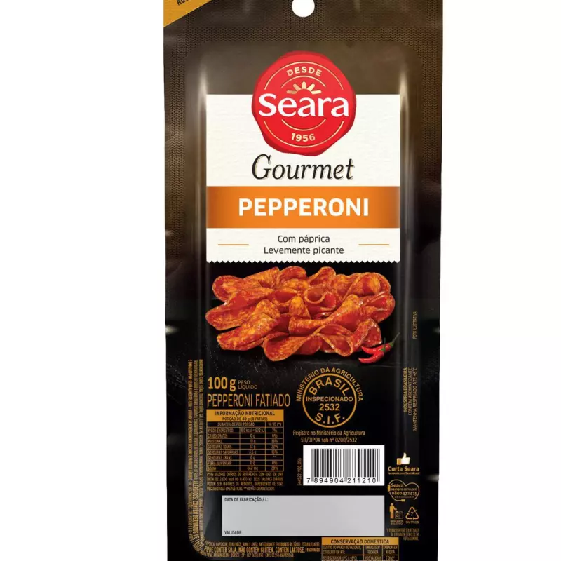 PEPPERONI FATEADO SEARA 100G