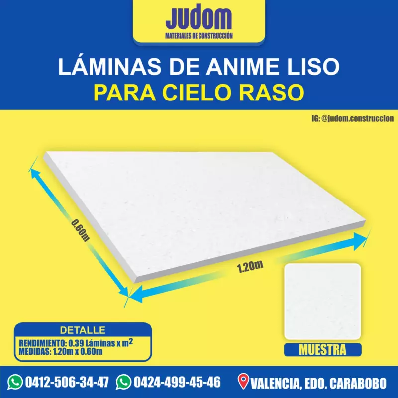 LAMINA DE ANIME LISO 1.20x0.60