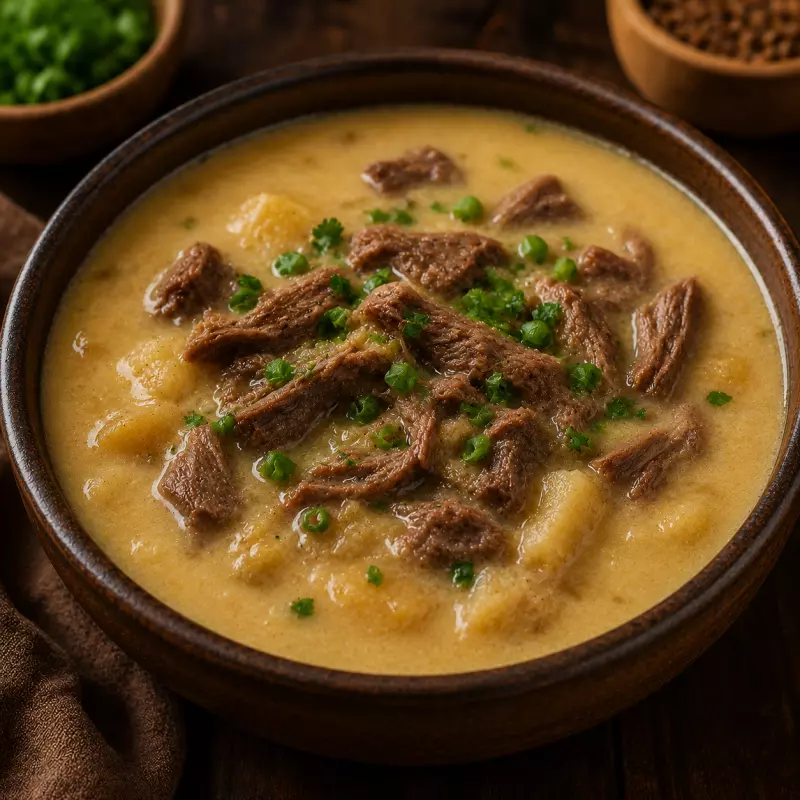 CALDO DE VACA ATOLADA