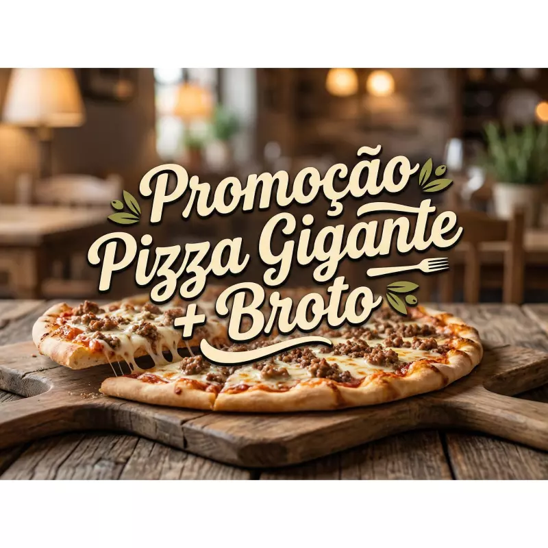 GIGANTE 60CM 4 SABORES c/BORDA+BROTO