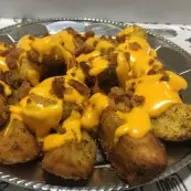 batata rustica com cheddar