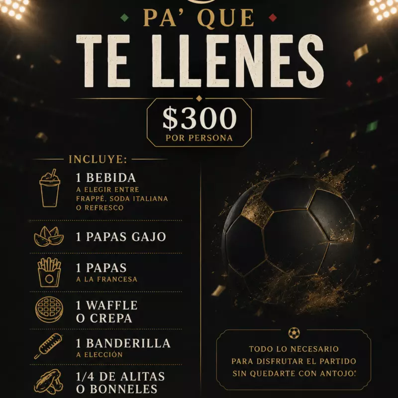 Paquete individual Pa' que te llenes
