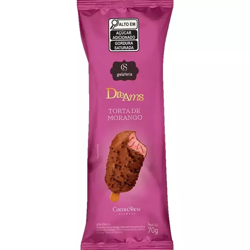 Sorvete Dreams Torta de Morango 70g