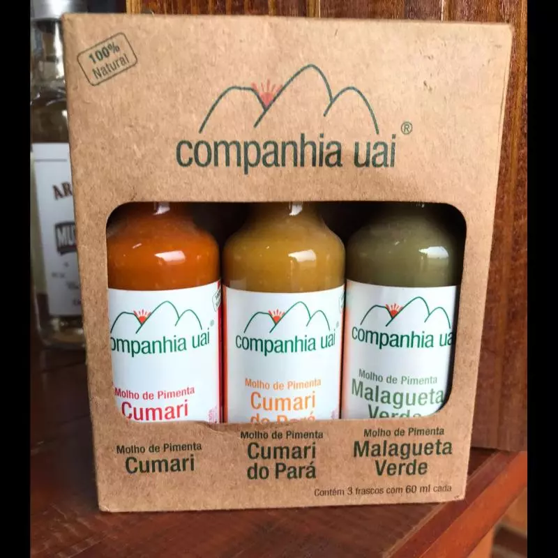 Kit com 3 Molhos de Pimenta