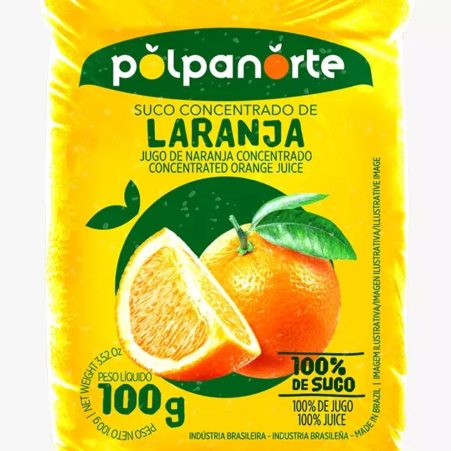 Polpa de Laranja Polpanorte 100g