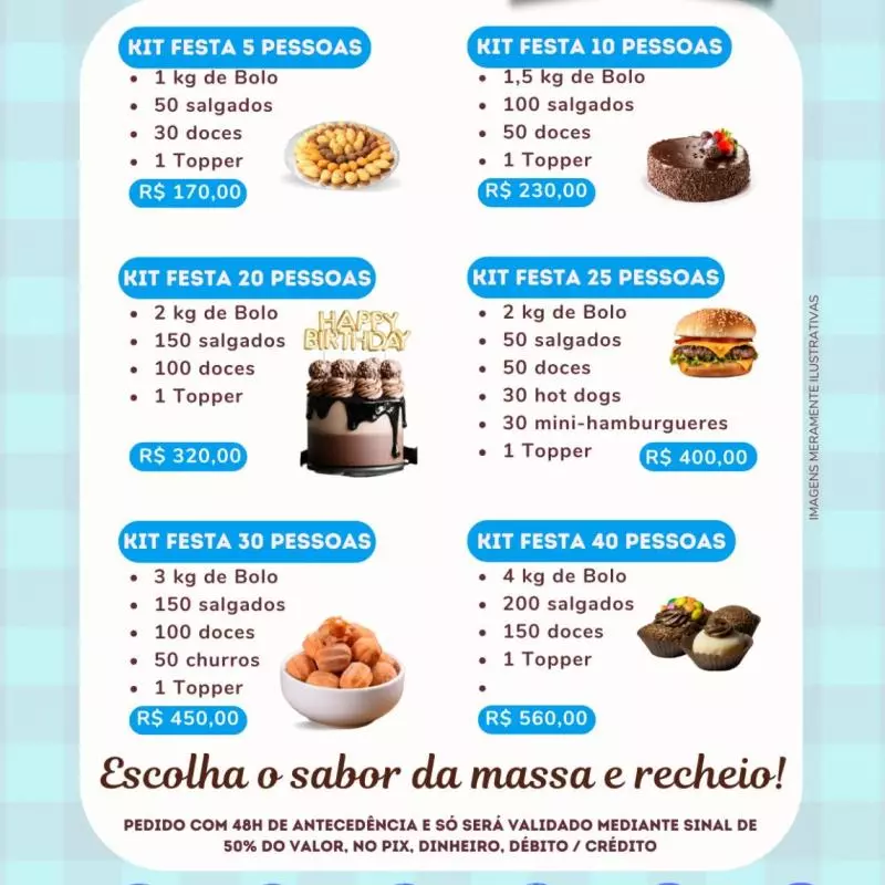 KIT FESTA 25 PESSOAS