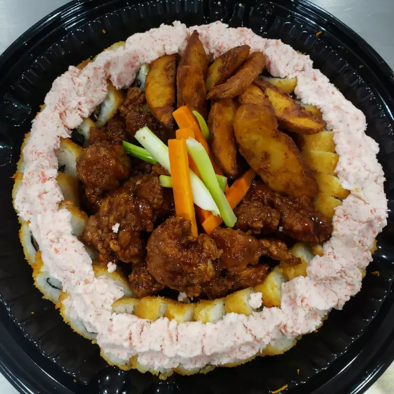 CHAROLA DE SUSHI Y BONELESS