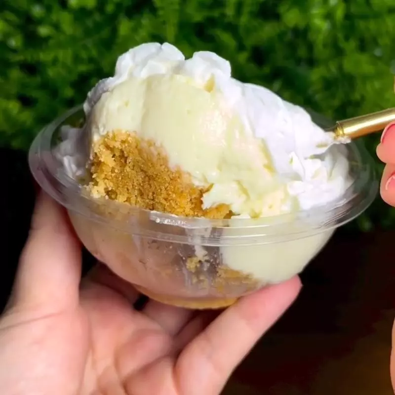 Tortinha no pote de limão