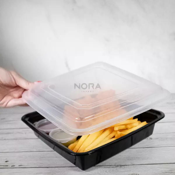 Envase PP Cuadrado 48 oz/1420 ml