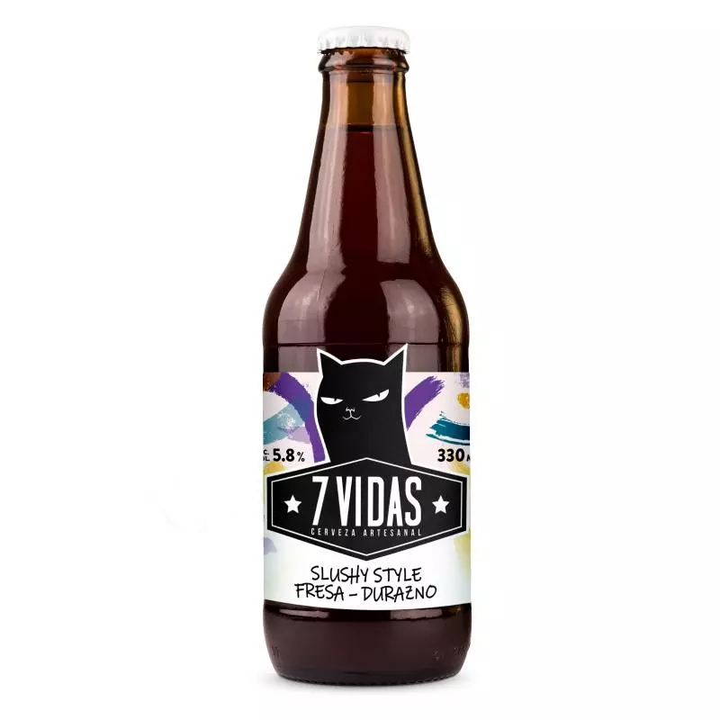 SLUSHY STYLE – FRESA y DURAZNO - 7 VIDAS​