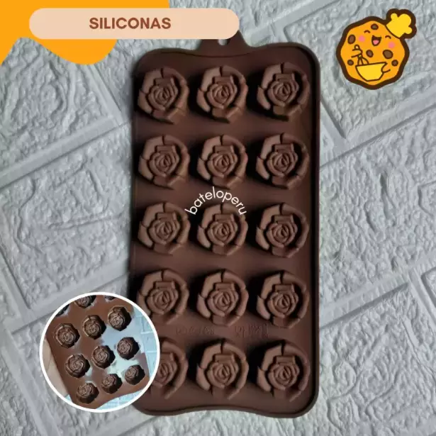 SILIC. ROSA BOMBONES X15