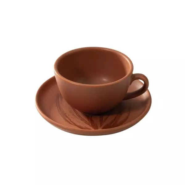 Xícara com Pires Terracota 200ml