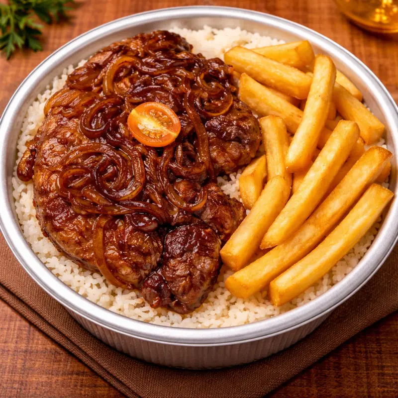 Bisteca Suína Acebolada
