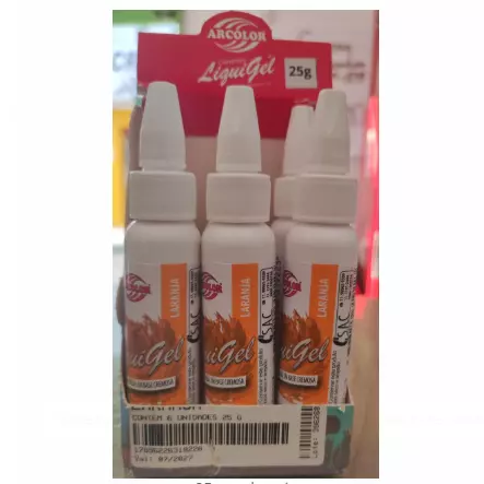 Corante liquigel laranja