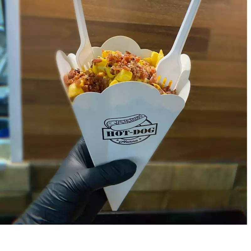 Papas con cheddar y Panceta