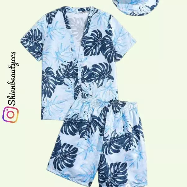 Conjunto playero con sombrero