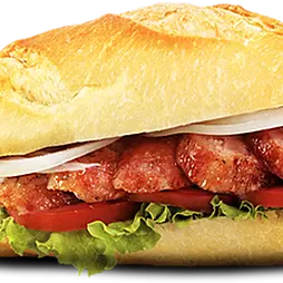 X-linguiça pão francês