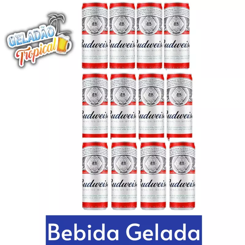 Budweiser  fardo c/12 latas 350ml