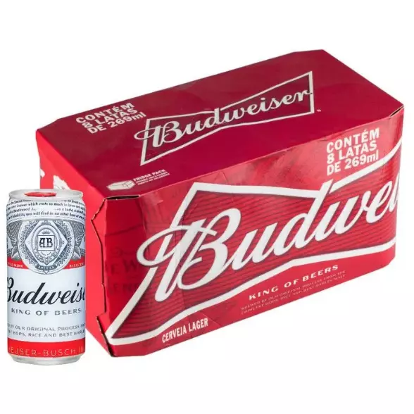 BUDWEISER  269 ML CX 8 UNID.