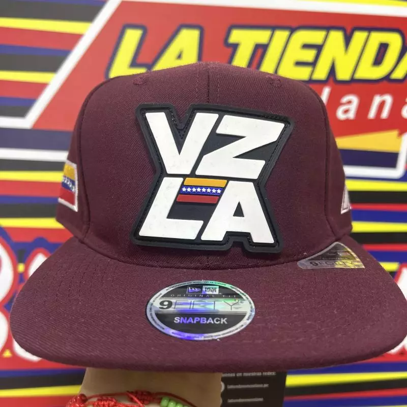 Gorra VZLA plana vinotinto