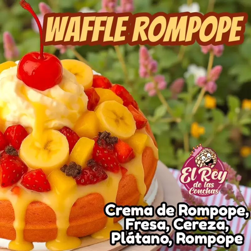 Waffle rompope