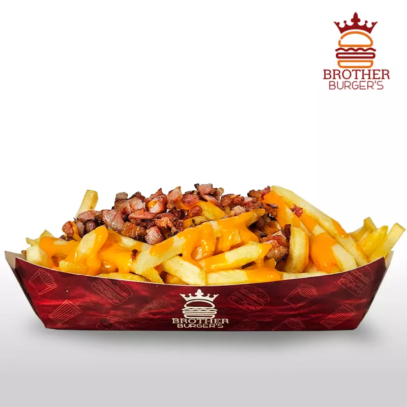 Porcion  papas cheddar bacon