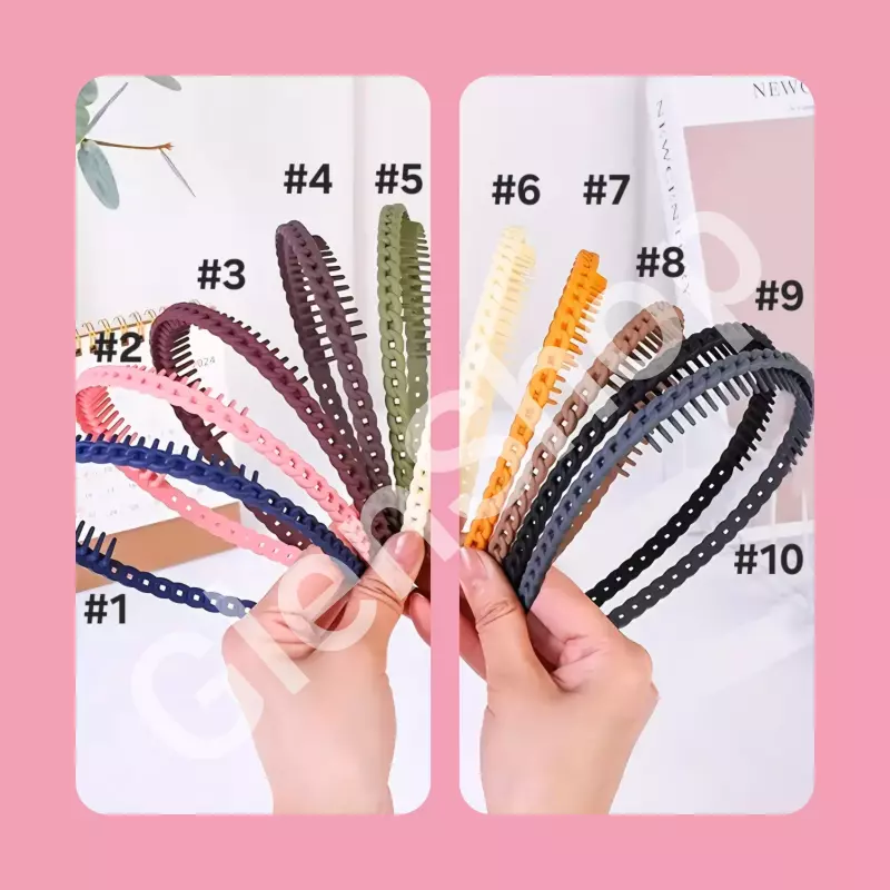 Diadema de plástico antideslizantes