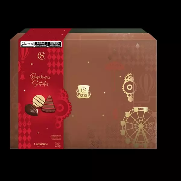 Caixa Cenário de Natal 220g